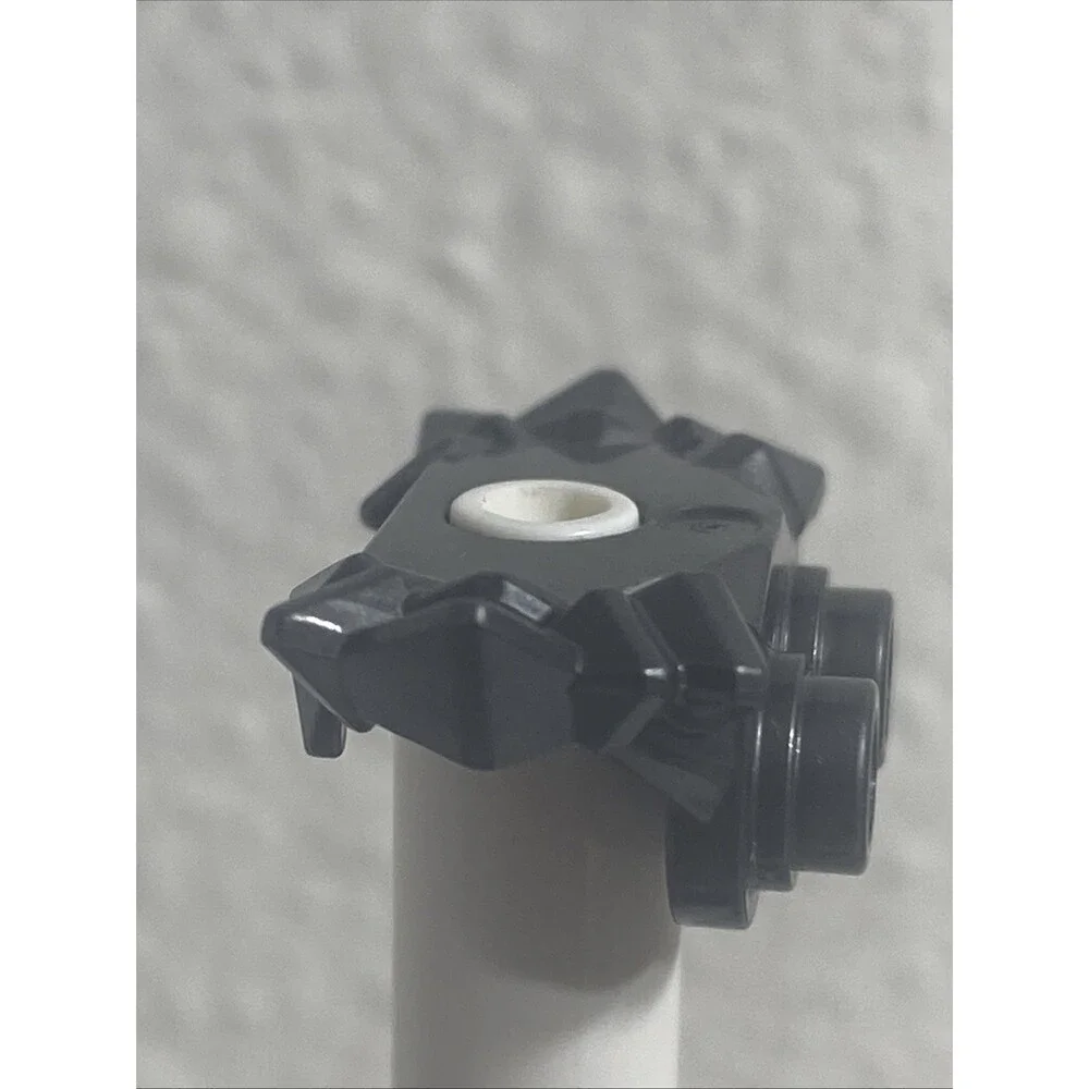 86124 LEGO Minifigure Armor Shoulder Crystal Shards 2 Studs Back Pearl Dark Gray